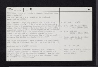 Guiltreehill, NS31SE 12, Ordnance Survey index card, page number 2, Verso
