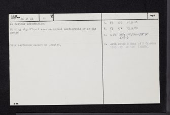 Guiltreehill, NS31SE 13, Ordnance Survey index card, page number 2, Verso