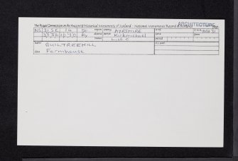 Guiltreehill, NS31SE 14, Ordnance Survey index card, Recto