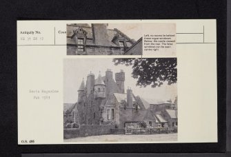 Maybole, 2, 4 High Street, The Castle, NS31SW 12, Ordnance Survey index card, Recto