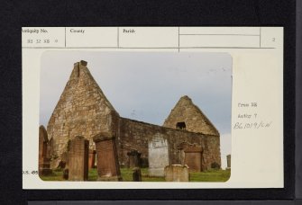 Prestwick, Kirk Street, Old Parish Church, NS32NE 4, Ordnance Survey index card, page number 2, Verso
