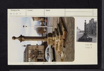 Prestwick, Market Cross, NS32NE 5, Ordnance Survey index card, page number 1, Recto