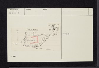 Kingcase, St Ninian's Hospital, NS32SW 2, Ordnance Survey index card, page number 3, Recto