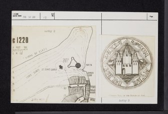 Ayr Castle, NS32SW 12, Ordnance Survey index card, Recto