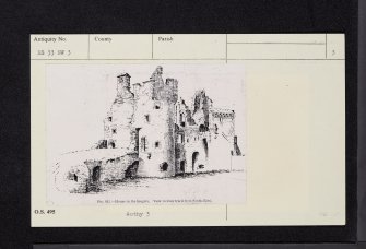 Irvine, Seagate, Seagate Castle, NS33NW 3, Ordnance Survey index card, page number 3, Recto