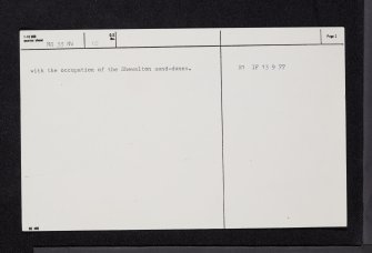 River Irvine, NS33NW 15, Ordnance Survey index card, page number 2, Verso