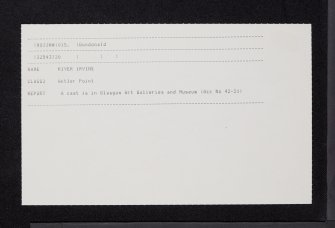River Irvine, NS33NW 15, Ordnance Survey index card, Recto