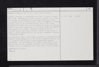 Wardlaw Hill, NS33SE 5, Ordnance Survey index card, page number 2, Verso