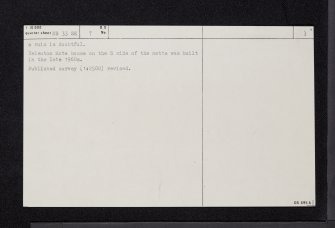 Helenton, NS33SE 7, Ordnance Survey index card, page number 3, Recto