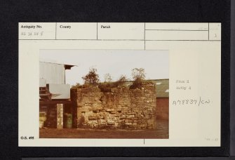 Clonbeith Castle, NS34NW 9, Ordnance Survey index card, page number 3, Recto