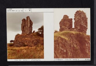 Auchenharvie Castle, NS34SE 1, Ordnance Survey index card, Verso