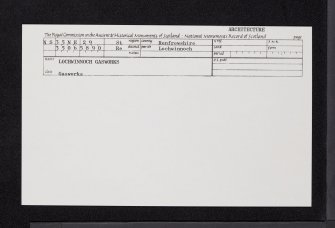 Lochwinnoch, Gasworks, NS35NE 29, Ordnance Survey index card, Recto