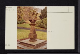 Ladyland House, Sundial, NS35NW 20, Ordnance Survey index card, Verso
