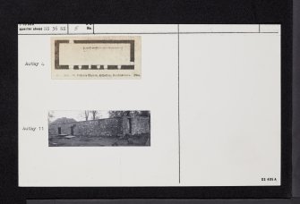 Kilallan, St Fillan's Church And Churchyard, NS36NE 5, Ordnance Survey index card, Recto