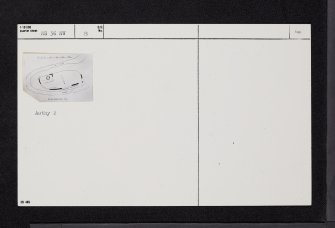 Duchal Castle, NS36NW 8, Ordnance Survey index card, Recto