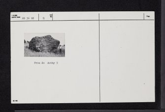 Clochodrick Stone, NS36SE 8, Ordnance Survey index card, Recto
