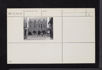 Dumbarton, 81 High Street, Glencairn Tenement, NS37NE 13, Ordnance Survey index card, Recto