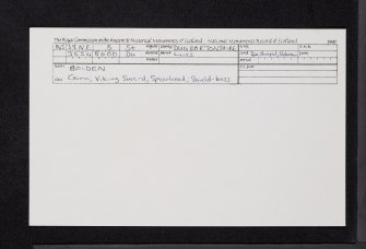 Boiden, NS38NE 5, Ordnance Survey index card, Recto