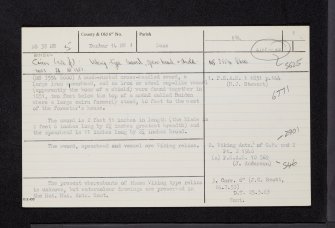 Boiden, NS38NE 5, Ordnance Survey index card, page number 1, Recto