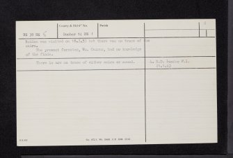 Boiden, NS38NE 5, Ordnance Survey index card, page number 2, Verso
