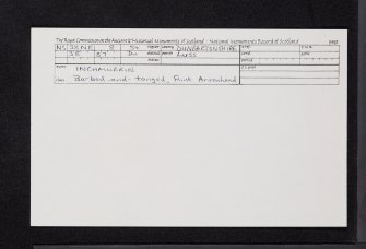 Loch Lomond, Inchmurrin, NS38NE 8, Ordnance Survey index card, Recto
