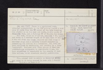 Shantron, NS38NW 2, Ordnance Survey index card, page number 1, Recto