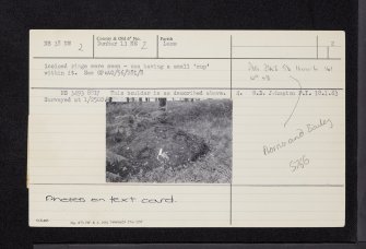 Shantron, NS38NW 2, Ordnance Survey index card, page number 2, Verso