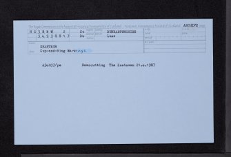 Shantron, NS38NW 2, Ordnance Survey index card, Recto