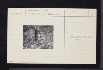 Inchgalbraith Castle, NS39SE 8, Ordnance Survey index card, Recto