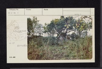 Auchencloigh Castle, NS41NE 1, Ordnance Survey index card, page number 1, Recto
