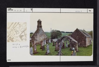 Low Coylton, Old Parish Church And Graveyard, NS41NW 2, Ordnance Survey index card, Recto