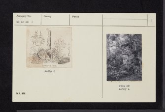 Auchinleck Castle, NS42SE 2, Ordnance Survey index card, page number 3, Recto