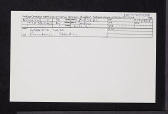 Gadgirth Mains, NS42SW 10, Ordnance Survey index card, Recto