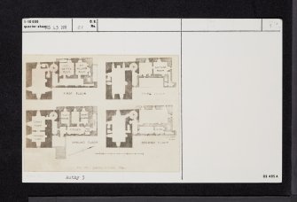Caprington Castle, NS43NW 21, Ordnance Survey index card, page number 1, Recto