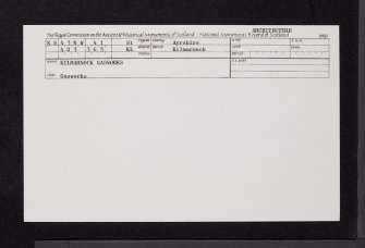 Kilmarnock, Holmquarry Road, Gasworks, NS43NW 41, Ordnance Survey index card, Recto