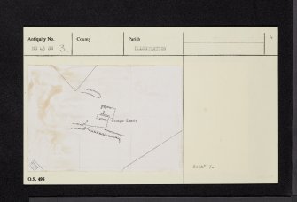 Craigie Castle, NS43SW 3, Ordnance Survey index card, page number 4, Verso