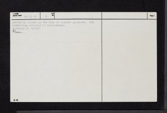 Craigie, NS43SW 6, Ordnance Survey index card, page number 2, Verso