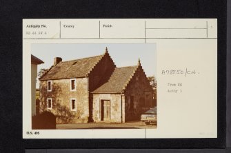 Dunlop, Clandeboye Schoolhouse, NS44NW 4, Ordnance Survey index card, page number 1, Recto