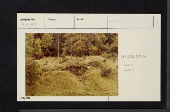 Robertland Castle, NS44NW 7, Ordnance Survey index card, page number 1, Recto