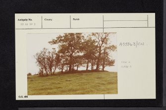 Stewarton, Cairn Duff, NS44NW 9, Ordnance Survey index card, Recto