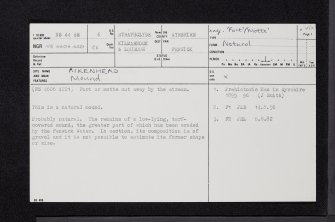 Aikenhead, NS44SE 6, Ordnance Survey index card, page number 1, Recto