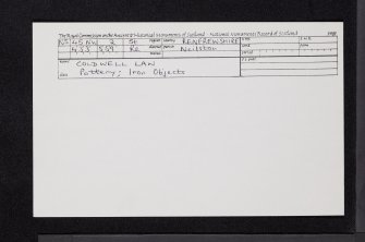 Caldwell Law, NS45NW 2, Ordnance Survey index card, Recto