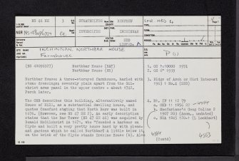 Inchinnan, Northbar House, NS46NE 3, Ordnance Survey index card, page number 1, Recto