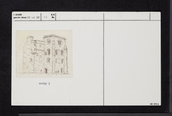 Johnstone Castle, NS46SW 16, Ordnance Survey index card, Recto
