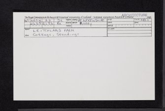 Leitchland Farm, NS46SW 22, Ordnance Survey index card, Recto