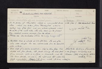 Old Kilpatrick, NS47SE 20, Ordnance Survey index card, page number 2, Recto