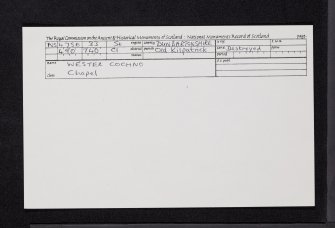 Wester Cochno, NS47SE 33, Ordnance Survey index card, Recto