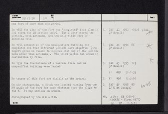 Bishopton, Whitemoss, NS47SW 20, Ordnance Survey index card, page number 2, Verso