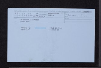 Bishopton, Whitemoss, NS47SW 20, Ordnance Survey index card, Recto