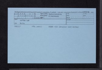 Catter Law, NS48NE 3, Ordnance Survey index card, Recto